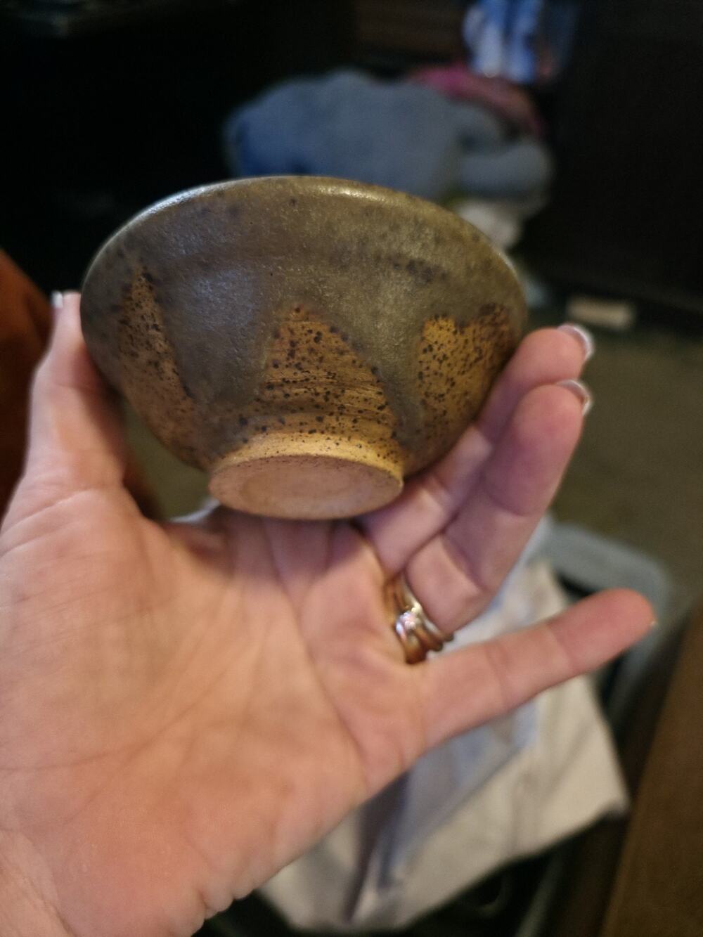 Vintage Studio Pottery Bowl | Old House Gallery Signed Stoneware 4” Rustic